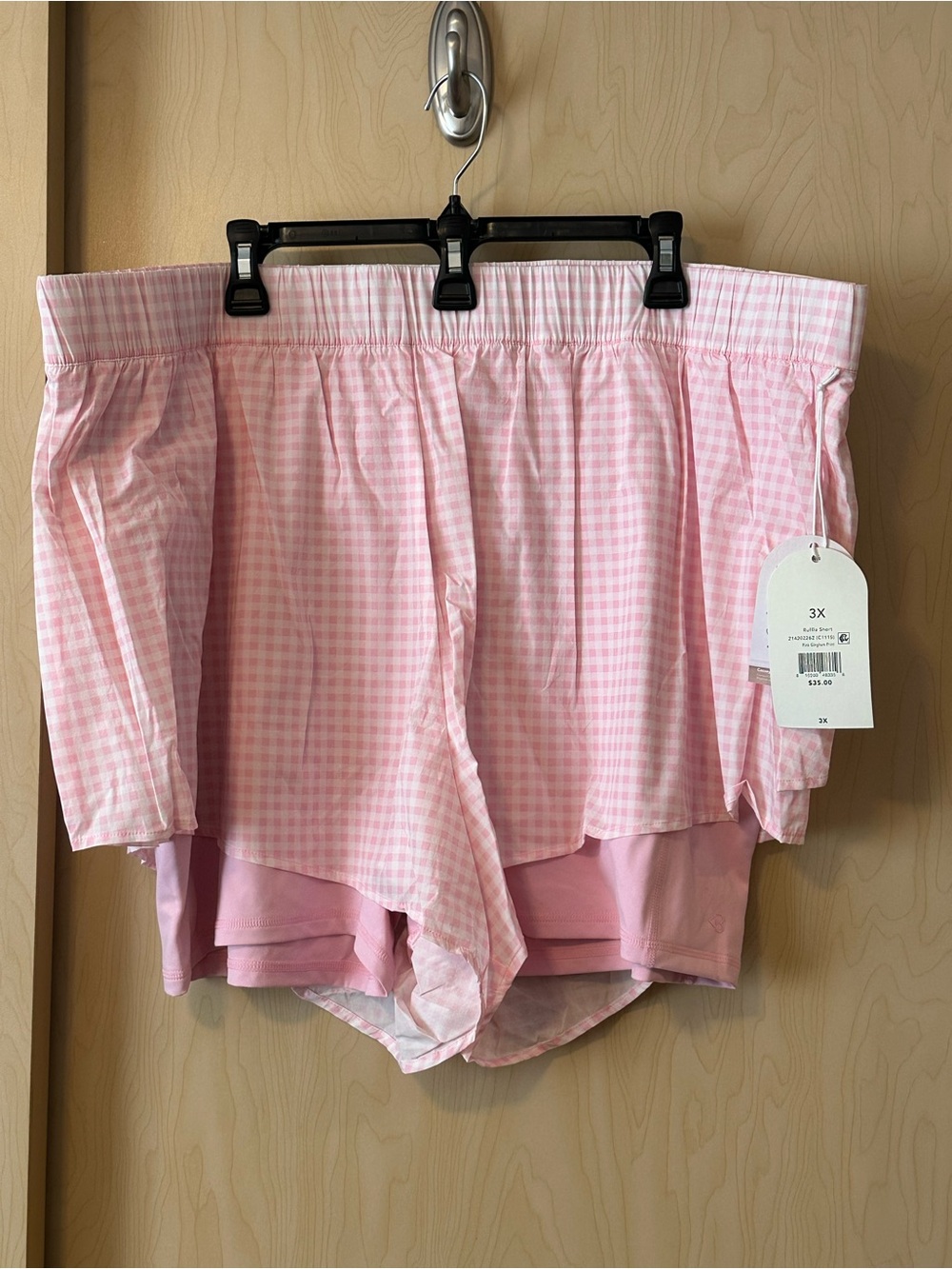 Blogilates Gingham Ruffle Shorts - Picture 1 of 4